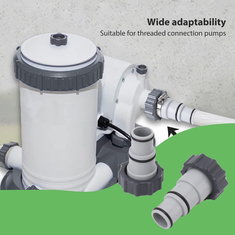 Pool Hose Adapter Replacement Hose Adapter with Collar for Threaded