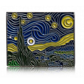 Don Flyee Van Gogh Starry Night Pin Badge Pin Butterfly Clutch Alloy C0050