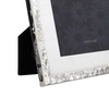 Frametigo Silver Plated Hammered White Mount Photo Frame - Fits
