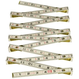 Lufkin 1066DLN Wood Rule, 5/8X6', Redend Eng (3 Pack), Black