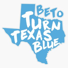 Beto Orourke Texas Election Sticker Bumper Sticker Vinyl Decal 5"