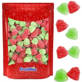 Fruidles Christmas Holiday Jelly Bells Mix Fruit Gummi Candy, Delicious Holiday Shaped & Flavored Gummies, Party Bag Fillers (Half-Pound)