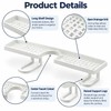 50cm Over-Faucet Sink Shelf for Bathroom Storage – No-Drill Quick-Drain