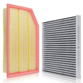 partszen Engine Air Filter & Activated Carbon Cabin Air Filter Fit for Jeep Wrangler 2.0L 3.6L 2018-2024, Gladiator 3.6L 2020-2023 Replace 68257030AA 68301863AA