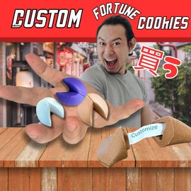Customizable 3D Printed Fortune Cookies! - Color: White