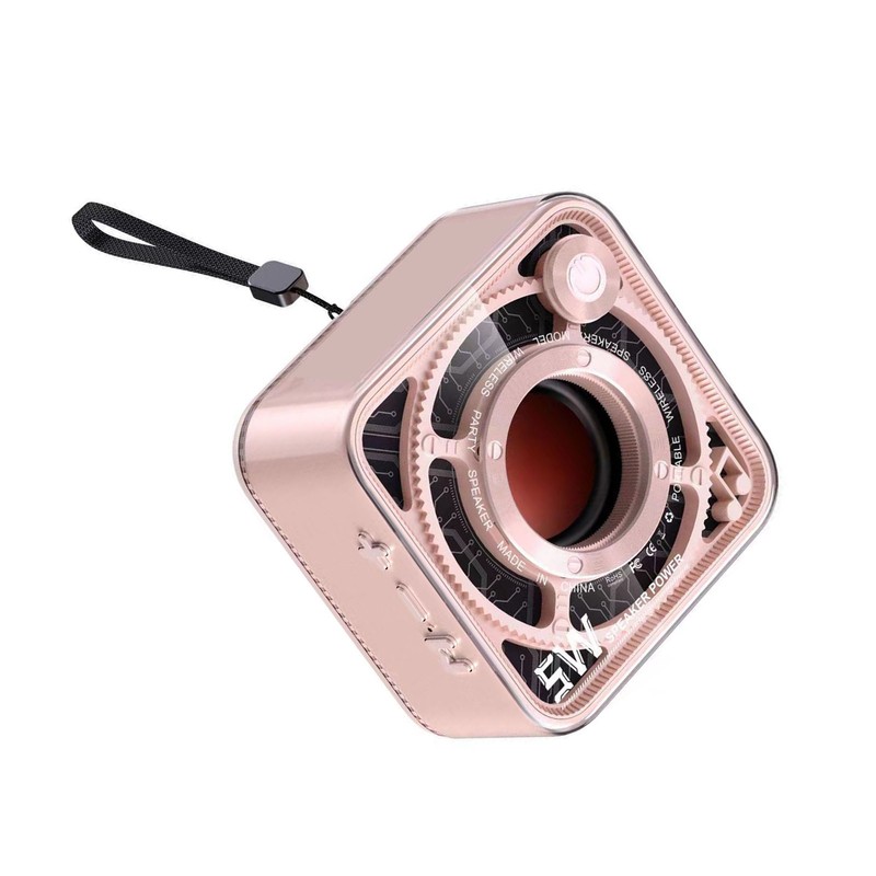 Portable Wireless Bluetooth Speaker 5W Transparent Mechanical Armor Style Small