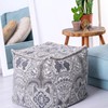 Mandala Life ART Bohemian Pouf Cube Cover- 20 inches –Luxury,