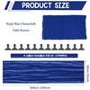 6 Pack 120 Inch Royal Blue Cheesecloth Table Runner Boho