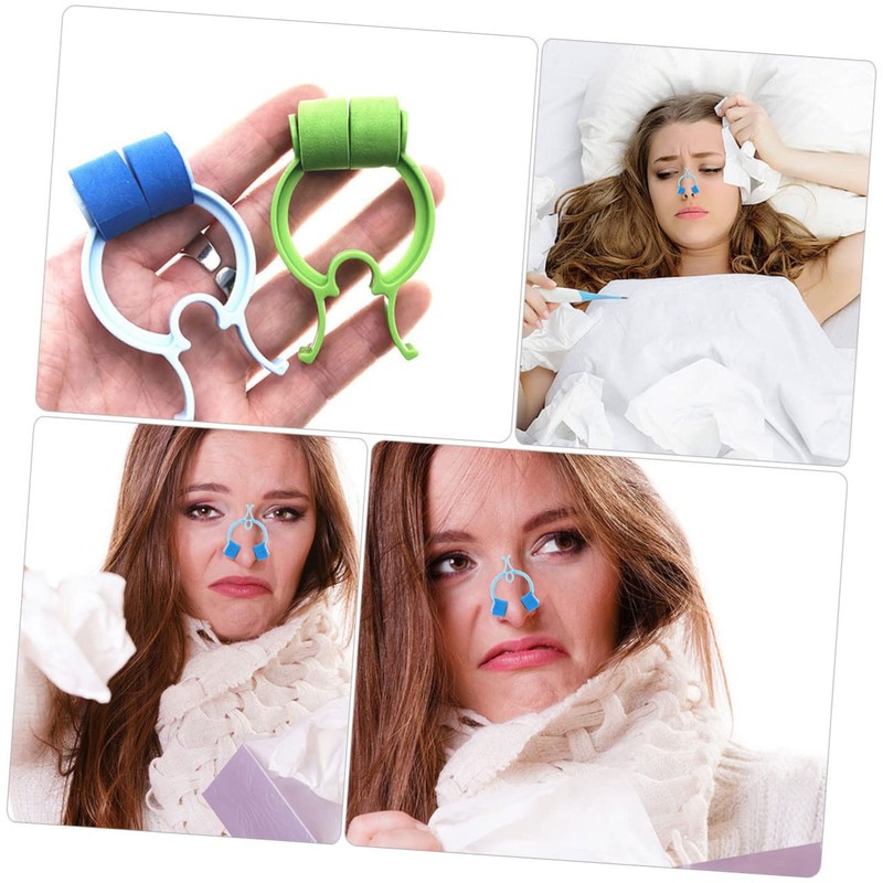 Outanaya 24Pcs Nose Correction Clips Portable Nose Stopper Clips for