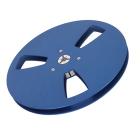 10 Full Aluminum Blank Tape Reel with 3 Holes, Universal for TEAC 7 Inch Open Reel Sound Tape, Replacement Repair Parts for Reel to Reel Tape Players (Blue)
