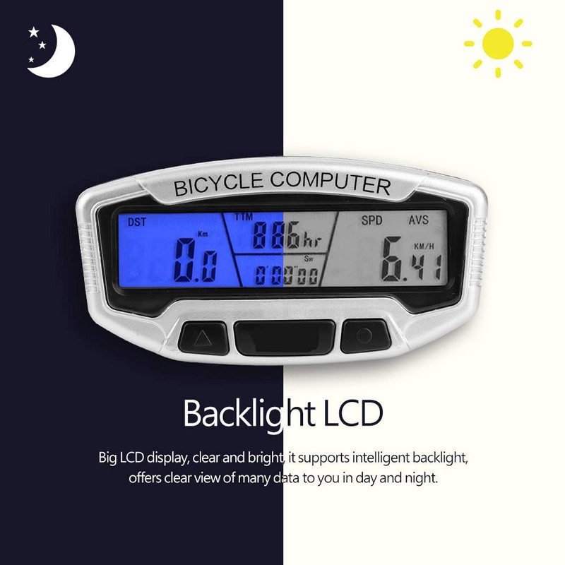 Topiky Bicycle Computer Waterproof Wired Bicycle Computer Odometer Outdoor Riding