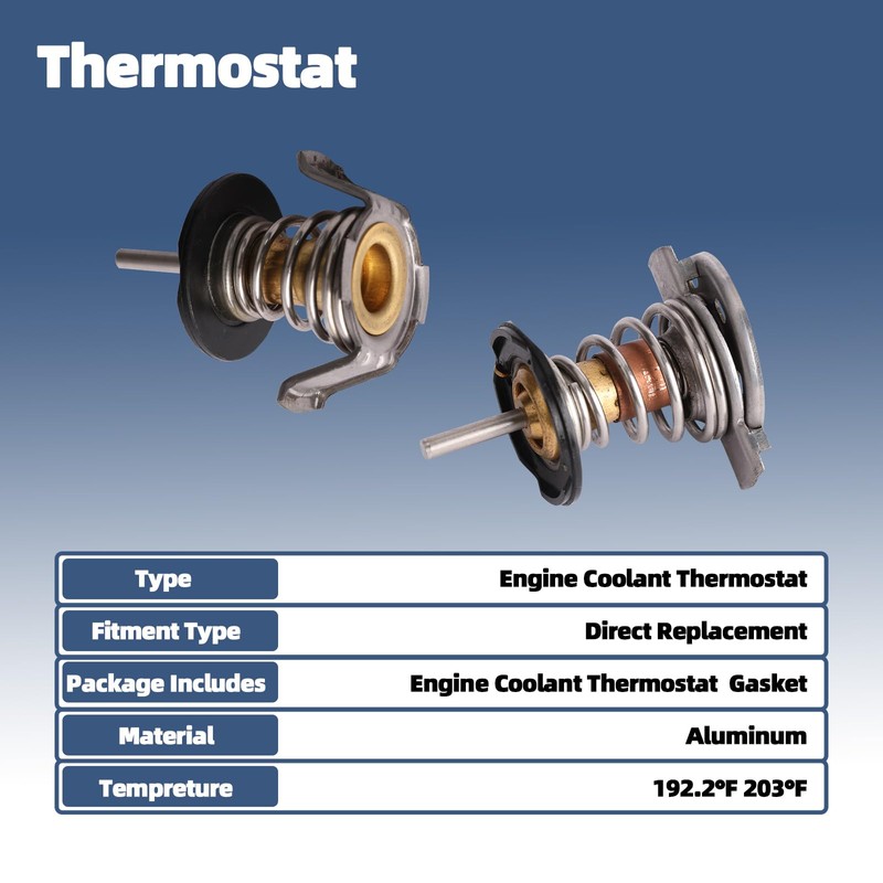 MITZONE Engine Coolant Thermostat 192.2℉ 203℉ Compatible with 2008 2009