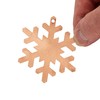 NKlaus Christmas Ornament Snowflake - Pure Copper (100%) Handmade Copper