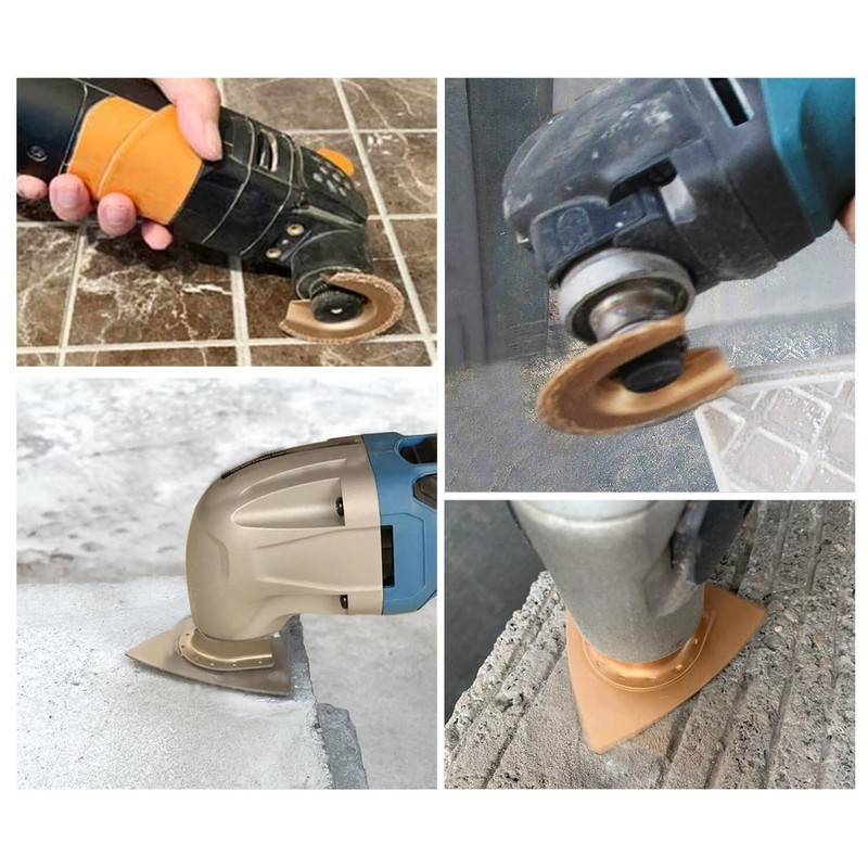 Ettonsun 6 Pcs Universal Carbide Oscillating Saw Blades, Mixed Multitool