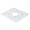 iDesign Kitchen Sink Protector Mat with Hole for Sink Strainer