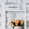 Jetec Wooden Decor Sign - Four-Sided Inspirational Block, 'Blessed', 'Gather',