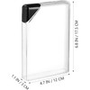 Flask Transparent Flat Water Bottle - Stylish Memo Bottle for