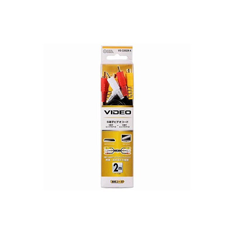 Ohm Electric OHM AV Cord 1S2P-1S2P2MV VIS-C20S2R-K