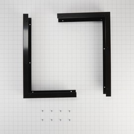 Whirlpool W10164739 Genuine OEM Side Panel Kit For Microwaves, Black