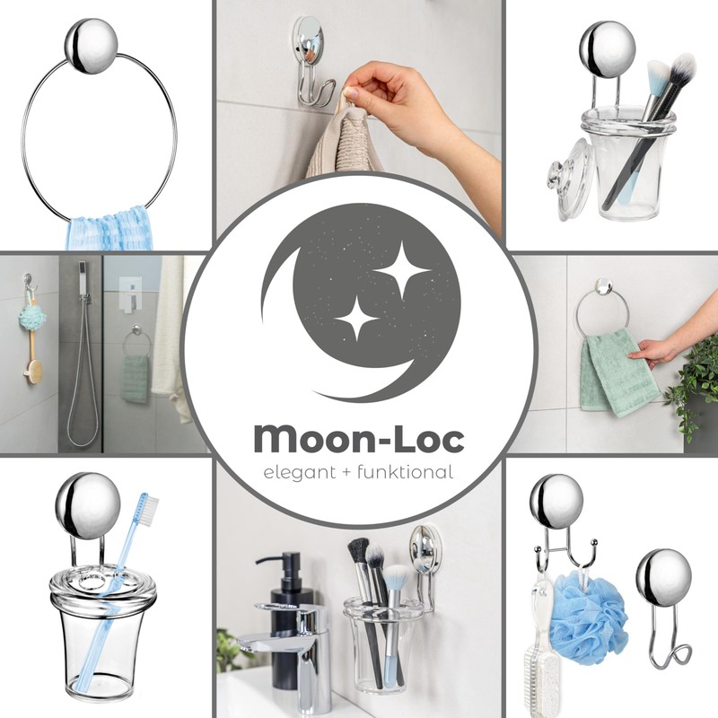 bremermann Bathroom Series Moon-Loc Cup Holder with Lid