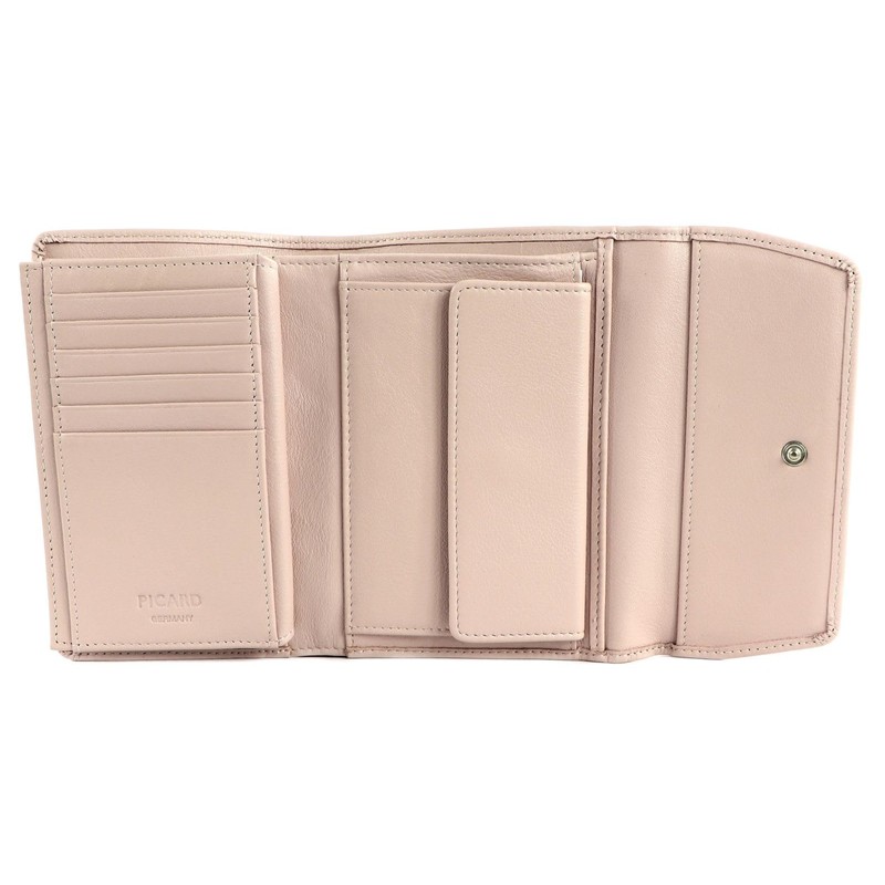 Picard Bingo 88813422D8 Women's Purse High-Quality Leather Rose Quartz 10