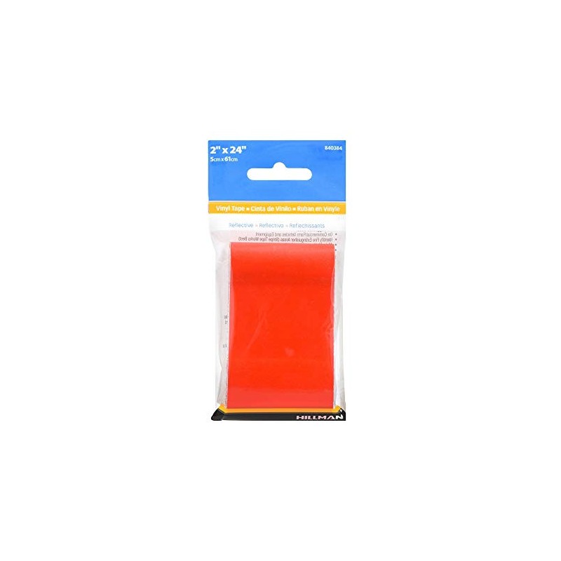 Hillman Reflective Tape, Red 5 Count