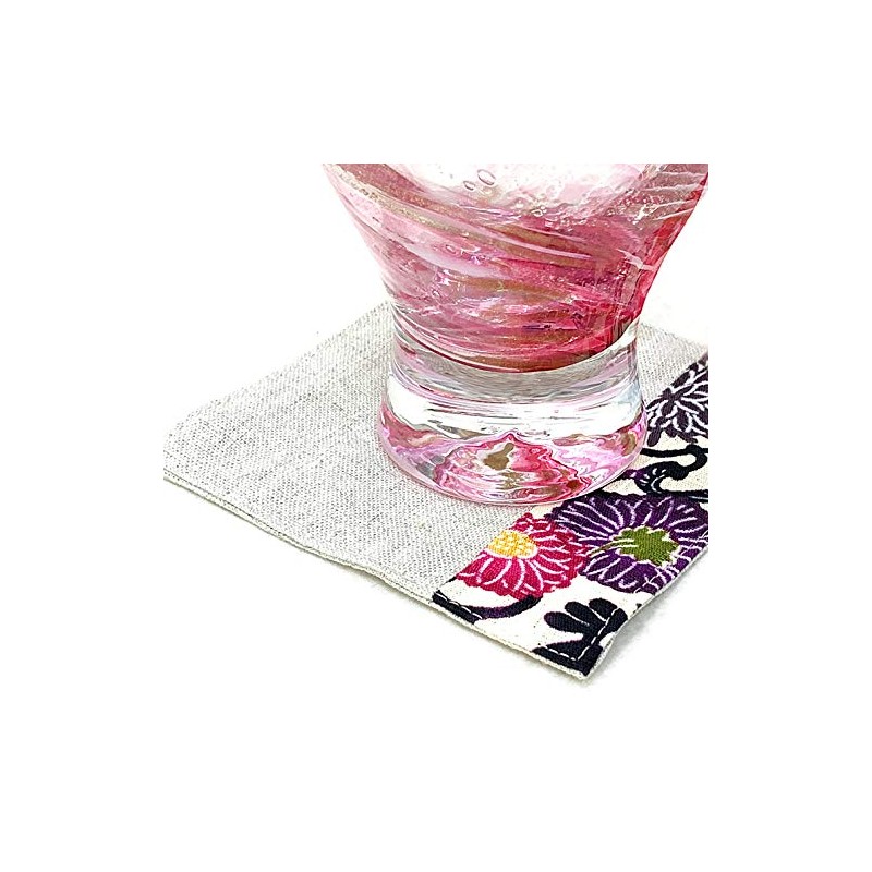 Kubakasaya Ryukyu Beni-shaped Coaster Okinawa Souvenir Red Coaster Cream 1