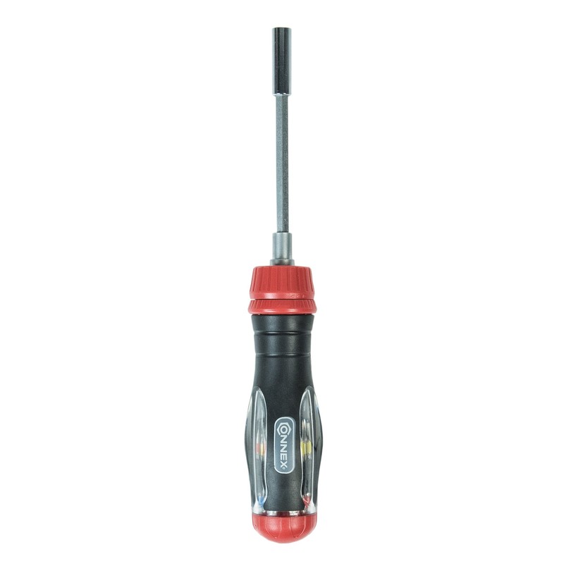 Connex Teleskop Ratschenschraubendreher, COXB364013 Blau,gelb