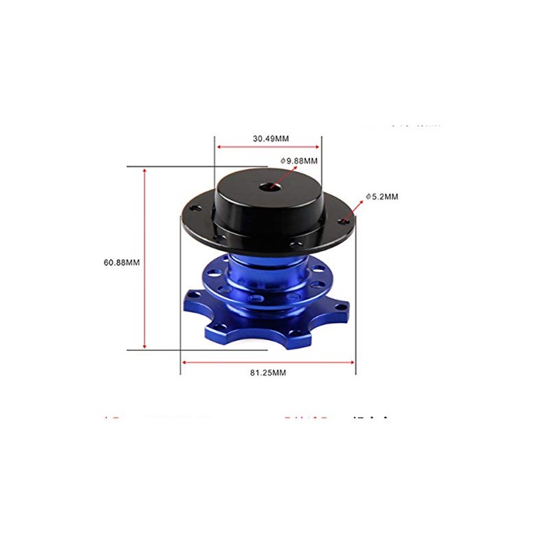 FireAngels Universal Steering Wheel Snap Off Quick Release Hub Adapter