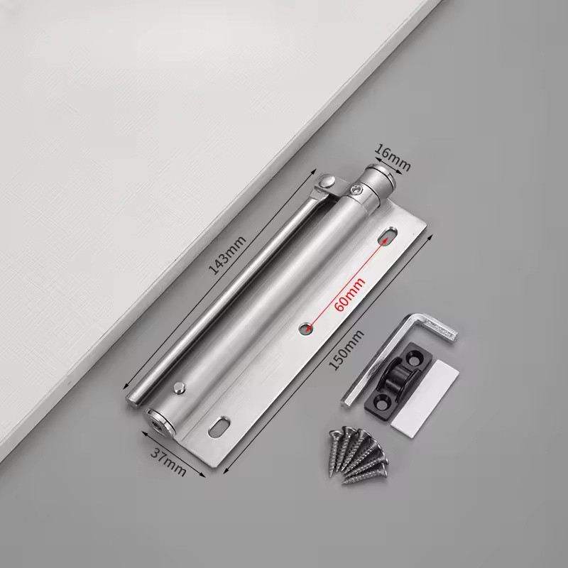 Adjustable Zinc Alloy Automatic Door Closer with Arm & Screws