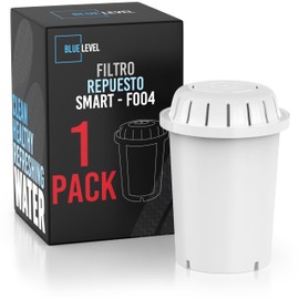 Repuesto para purificador de agua Blue Level, Repuesto Filtro de Agua Compatible con Jarras Purificadoras de otras marcas, Cartucho para filtro dispensador de agua de Carbon Activado.