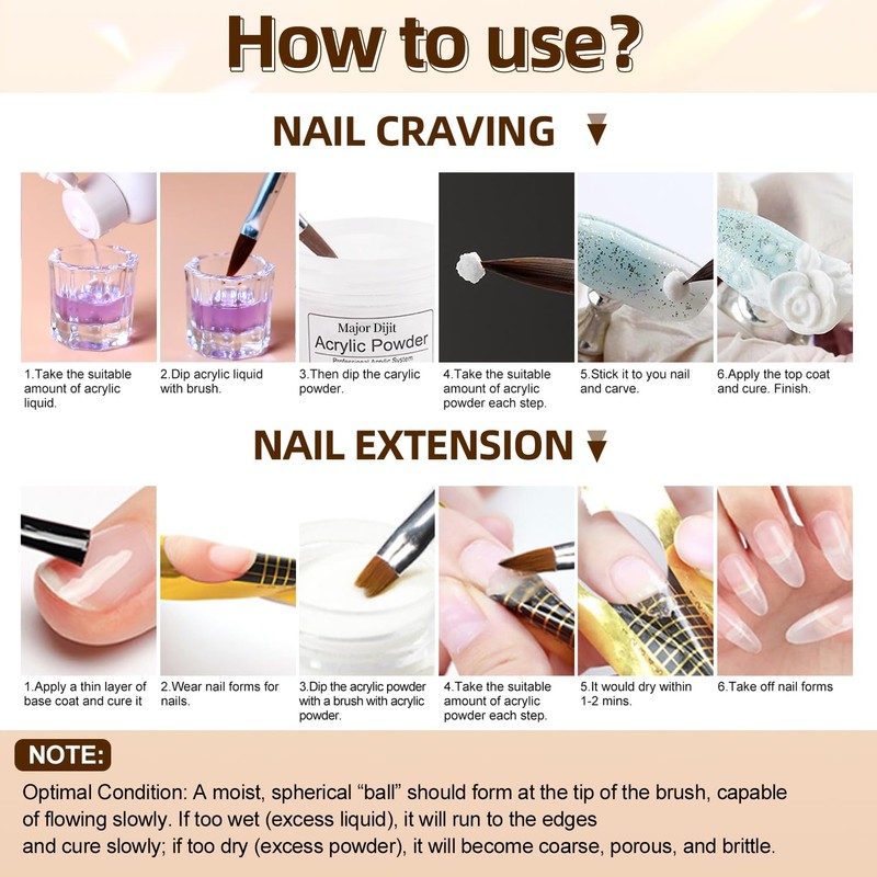 Pratice Hand for Acrylic Nails, Acrylic Nail Kit, Liquid Monomer