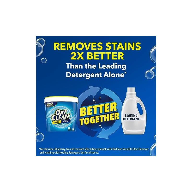 OxiClean Versatile Stain Remover Powder, 3 lb (Pack of 2)
