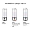Yearninglife Hydrogen Generator Rich Water 420 ml, Portable USB Hydrogen