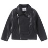 Girls Leather Jacket Trendy Motorcycle Faux Outerwear Kids Boys Soft