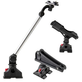 360° Rotatable Fishing Boat Kayak Accessory Set of 3 - Color: Black