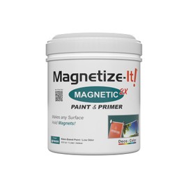 Magnetize-It! Magnetic Paint & Primer (Water Based) – Forest Green Deco Color Extra Strong and Sustainable, All-Purpose Interior 1L
