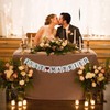 JUST MARRIED Banner Wedding Decorations for Reception Wedding Bunting Photo