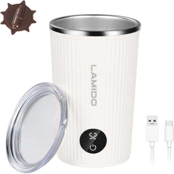 Lamido 10Oz Self Stirring Coffee Cup w/ Temp Display 316