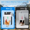Automatic Chicken Coop Door, Solar Powered Roll-Up Chicken Door with
