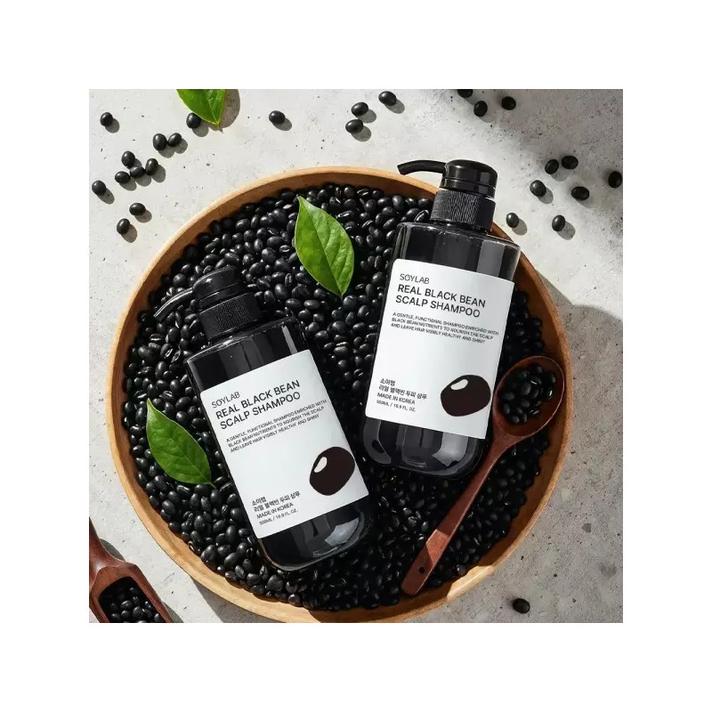 Soylab 앰플1 + 샴푸1 [소이랩] 리얼블랙빈 탈모완화 두피앰플1 + 두피샴푸1