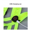 LED Reflective Safety Vest Adjustable USB Rechargeable Vest Warning Vest