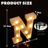 DyingSwan Led Light Up Letters, 26 Alphabet Marquee Letter Lights,