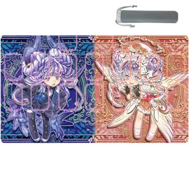 Sabermaster Ygo Playmat - Card Rubber Mat Duel Mat Gaming Competition Pad - Card Binder Deck - 23.6x13.7in (Zones)