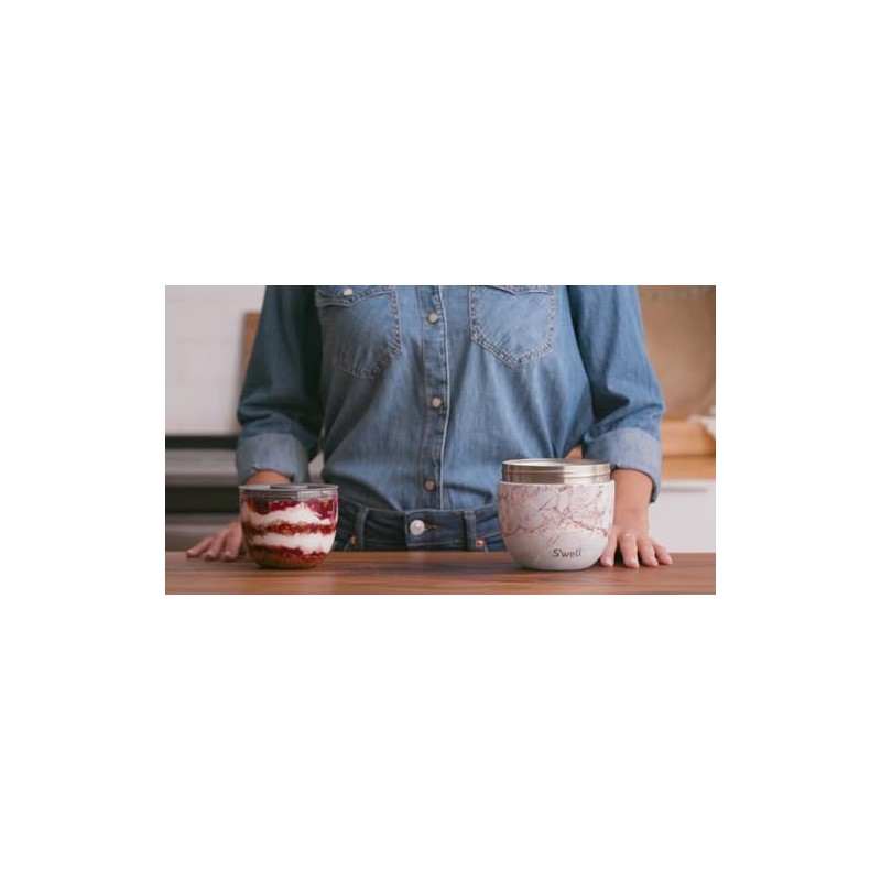S'well Stainless Steel Bowls Triple-Layered Vacuum-Insulated Containers Keeps Food and