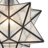 14'' Moravian Star Pendant Light Seeded Glass Star Lights with