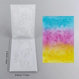 BAOFALI 3D Embossing Folder for Card Making,Dreamcatcher Clear Plastic Texture Fades Embossing Folder Template for Scrapbooking and Other Paper Craft Album Stamps DIY Decoration