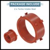 Hihaha 2pcs Red A6420940480 Turbo Intake Seal Rubber Engine Breather