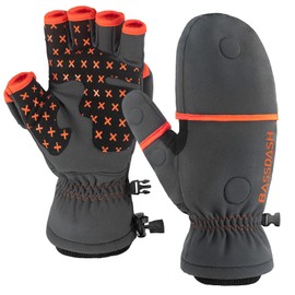 Bassdash WinteFlex Thermal Gloves Insulated Fleece Gloves Waterproof Winter Gloves Hunting Photography Hiking for Men and Women