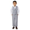 Spring Notion Big Boys' 2-Piece Vest Suit Set Light Grey